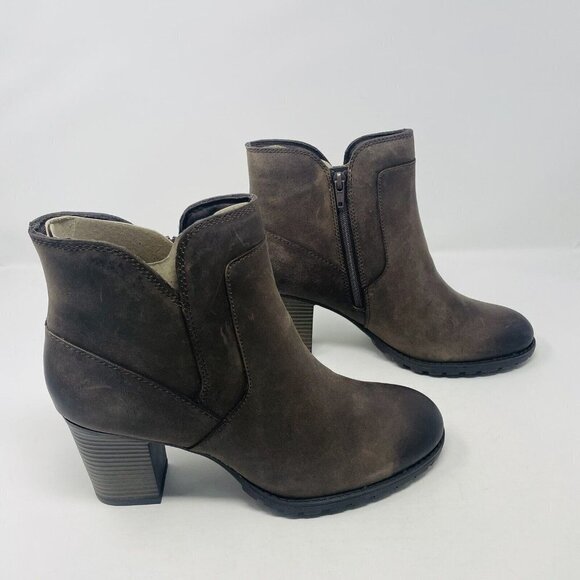 Clarks Collection Womens Size 11M Verona Step Fashion Ankle Booties Dark Taupe - Picture 3 of 8